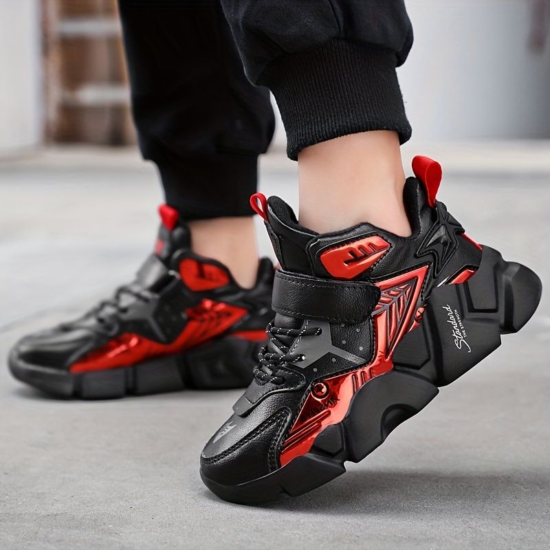 Ragazzi alla moda, scarpe da ginnastica leggere antiscivolo per camminare e correre all'aperto, autunno e inverno_voghion.com