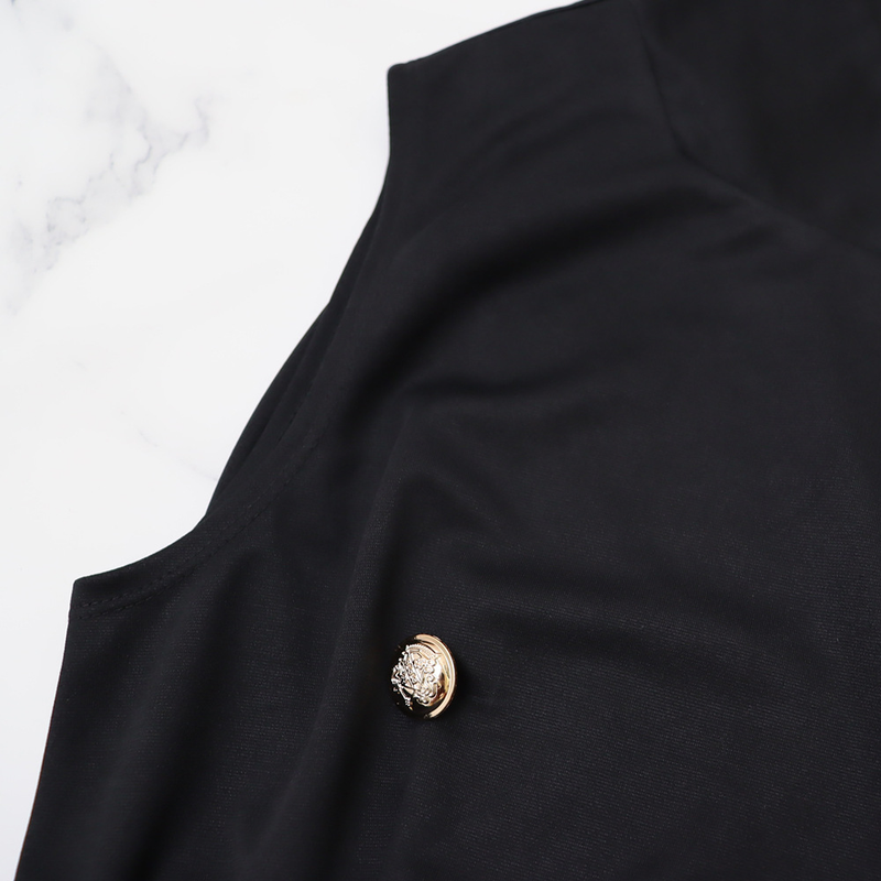Ärmelloser Jumpsuit mit V-Ausschnitt und Neckholder im Street-Style mit Plissee und weitem Bein für Damen_voghion.com