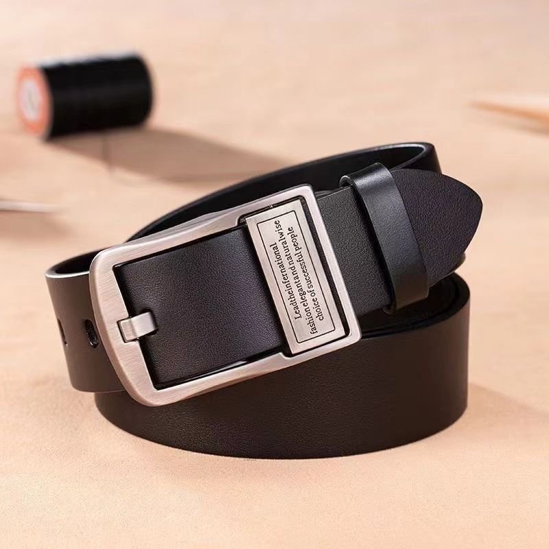 2025 New Double-Sided Pin Buckle Rotatable Versatile Business Fashion Casual Leather Men's Belt_voghion.com