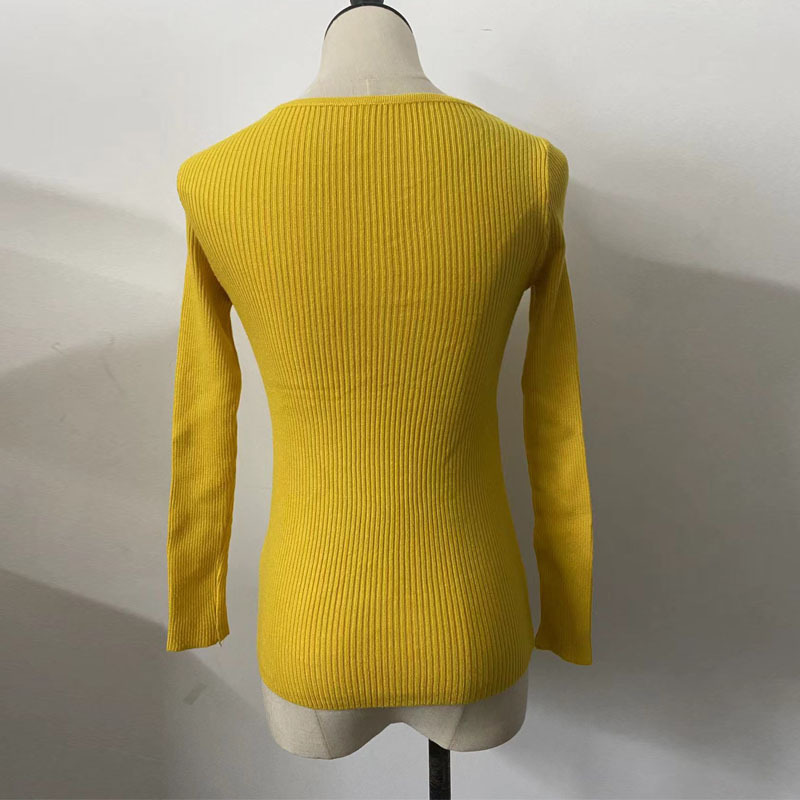 Haut pull crépu décontracté à la mode pour femmes_voghion.com