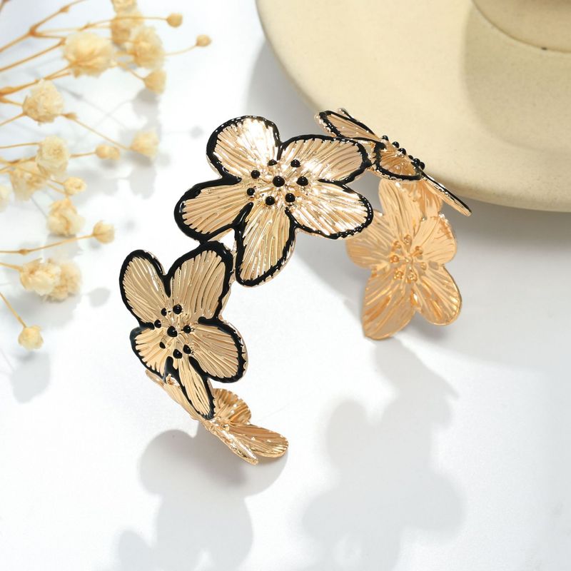 Heißer Verkauf Sommer Blume Gemalt Öl Metall Quaste Mode Damen Armband_voghion.com