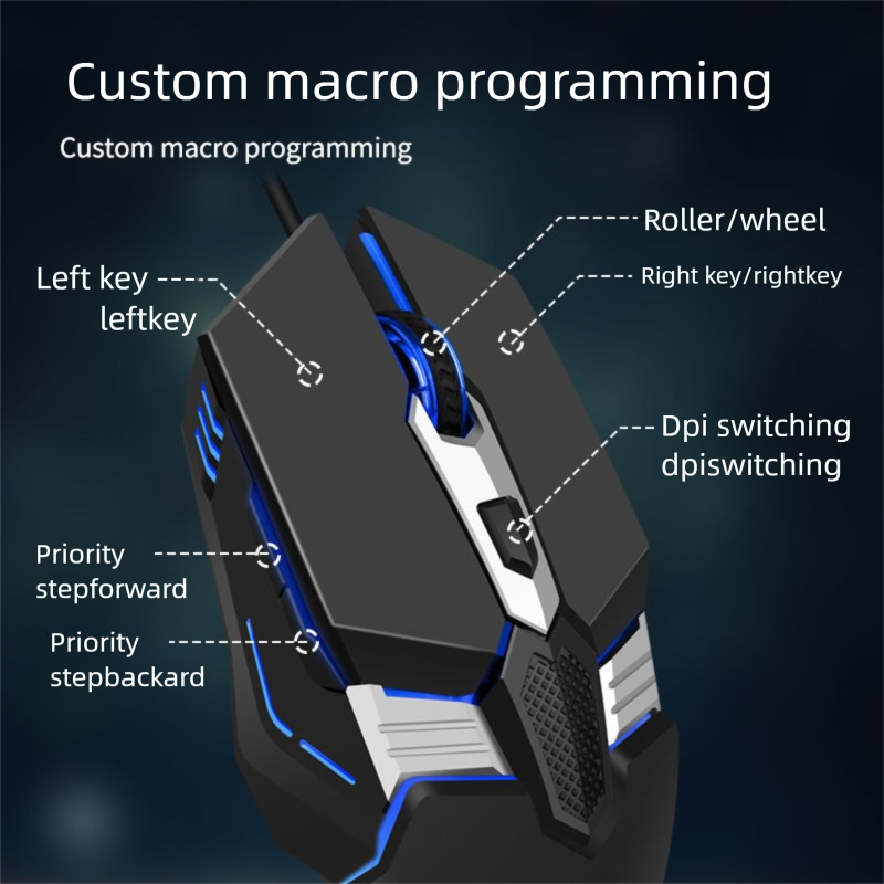 Wired Mechanische Gaming Competitive Desktop Computer Laptop TV Universal LOL Maus Home Office USB_voghion.com