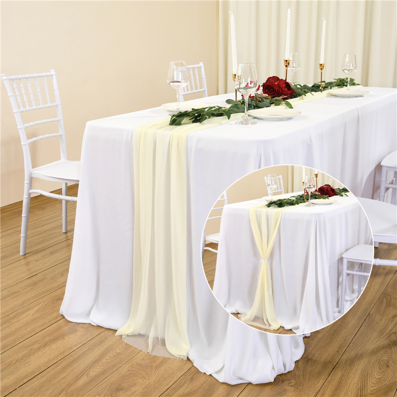 Tischfahne, Hochzeitsdekoration, Szene, Weihnachtslicht, Luxus-Gaze-Vorhang, Tischdecke, Perlen-Chiffon, Hochzeitsdekoration, Tischset_voghion.com