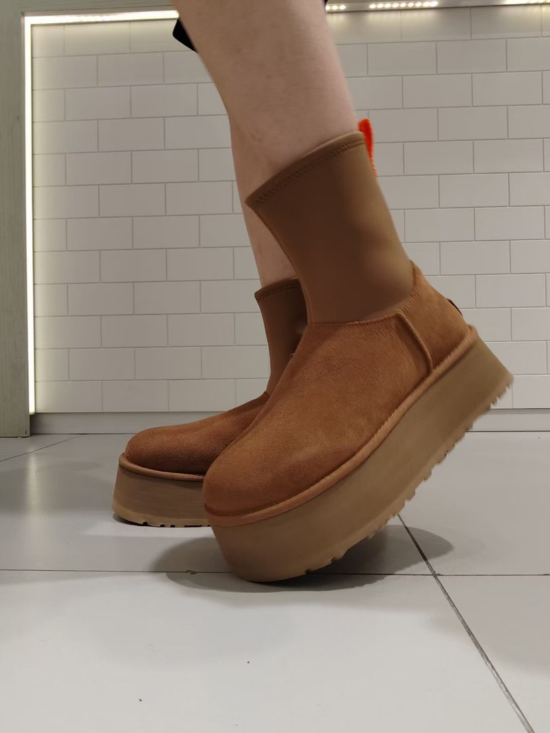 Damen-Up-Combat-Stiefel, Winterstiefel mit niedrigem Absatz_voghion.com