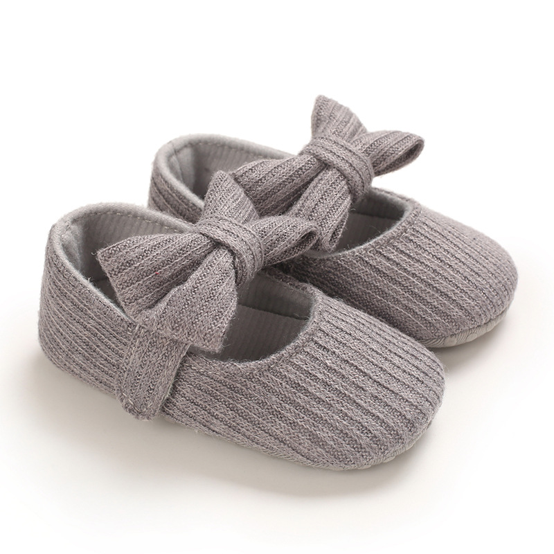 0-1 Joer aalt Puppelchersschong mat mëller Sohle gestrickte Puppelchersschong Joker Prinzessin_voghion.com