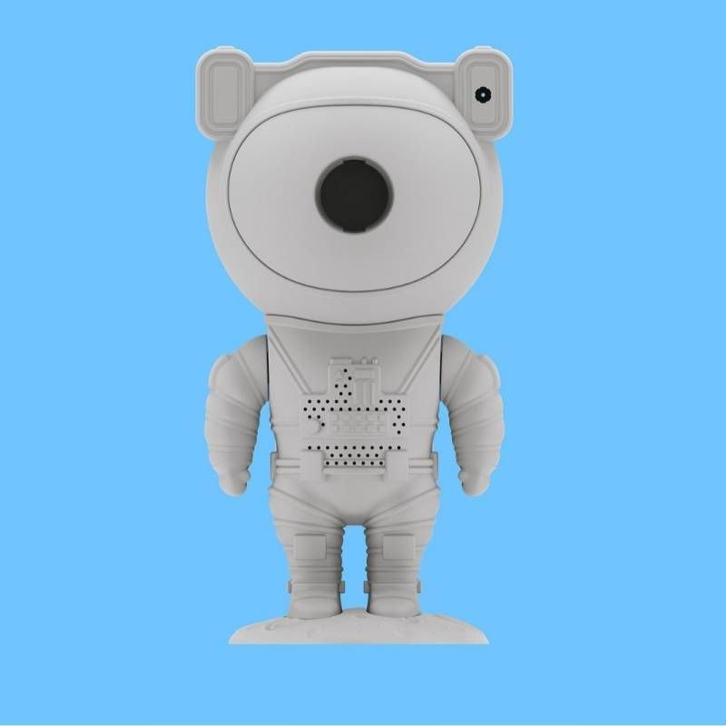 Astronaut Starry Sky Projector Lamp - LED Night Light With Remote Control & Music, Space-Themed Room Decor For Kids & Adults_voghion.com