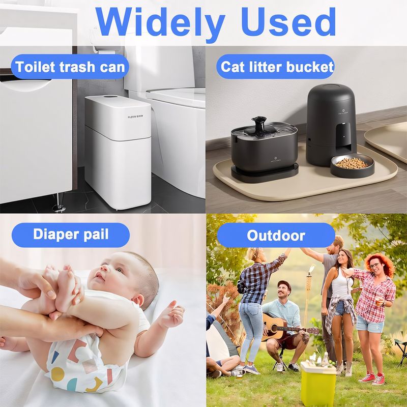 12 x Nachfüllbeutel für Windeleimer, kompatibel mit Entsorgungssystem von Genie, Munchkin, Dekor, Angelcare, Tommee Tippee und Arm&Hammer, Nachfüllbeutel für Windeleimer_voghion.com