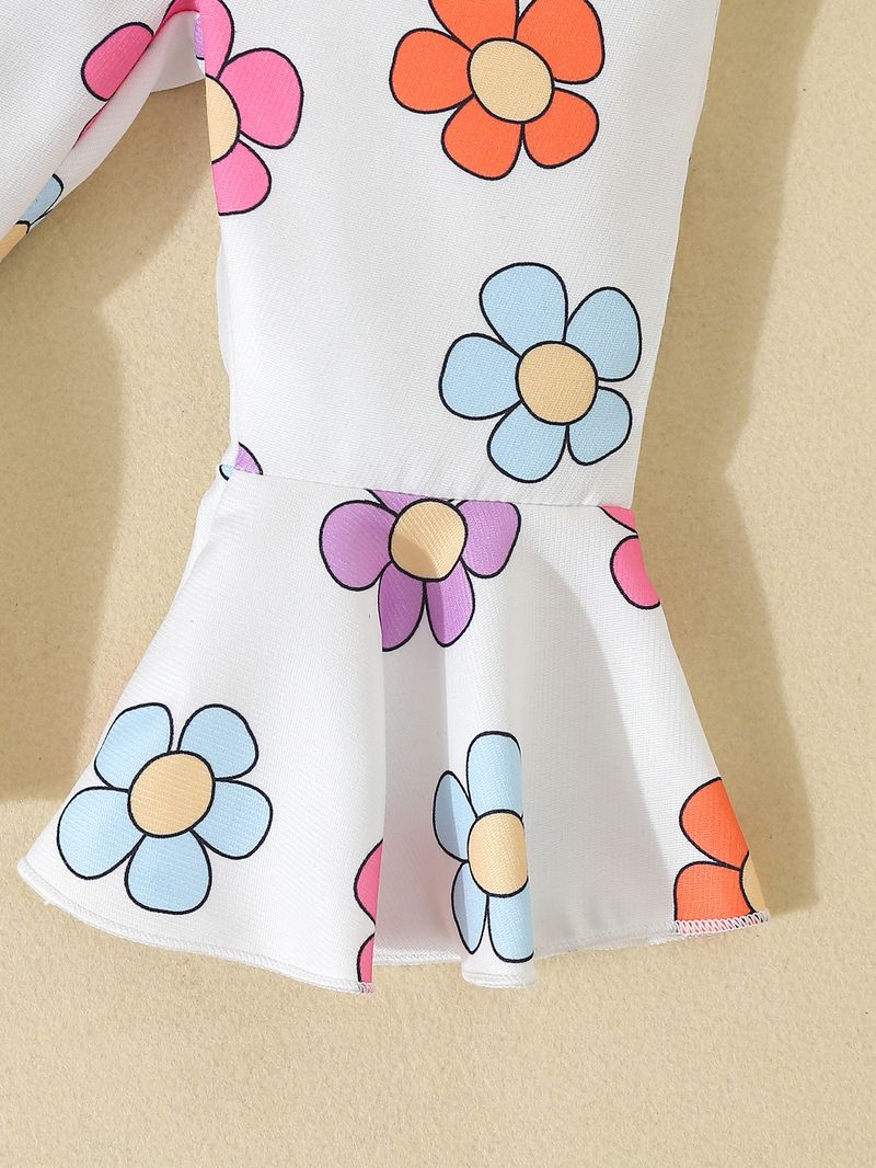 "Elegant Checkered Bow Baby Girl Outfit Set - Long Sleeve Top & Pants, Soft Polyester Blend, Princess Style (1-3 Years, 80-100cm)"_voghion.com