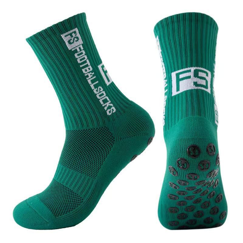 Football Socks Non Slip Sweat Absorbent Deodorant Sports Socks Thick Towel Bottom Long Socks_voghion.com