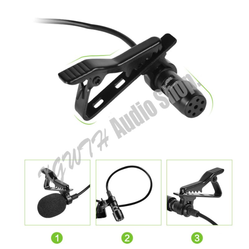Mini Lavalier Revers Stereo Nieren Kondensator Mikrofon Clip-on Mic für Sennheiser G1 G2 G3 G4 Drahtlose Sender 3,5_voghion.com