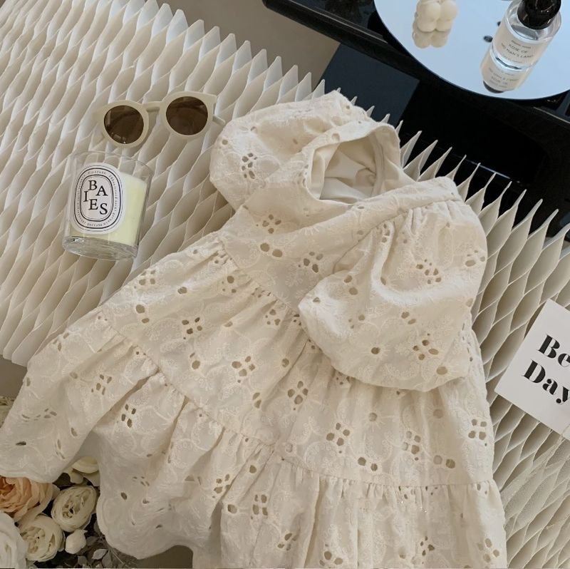 Mutter & Kinder Sommer eltern-kind-spitze kleid mutter-tochter kleid mode atmungsaktiv haut-freundliche reine baumwolle reise rock_voghion.com