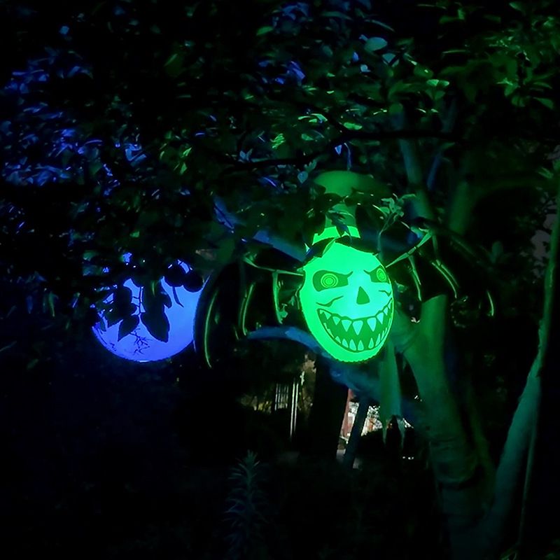 Glow-in-the-Dark Halloween Inflatable Decorations – Spooky Ghost, Pumpkin & Bat Set For Outdoor & Indoor Party Scenes (Multi-Color Options)_voghion.com