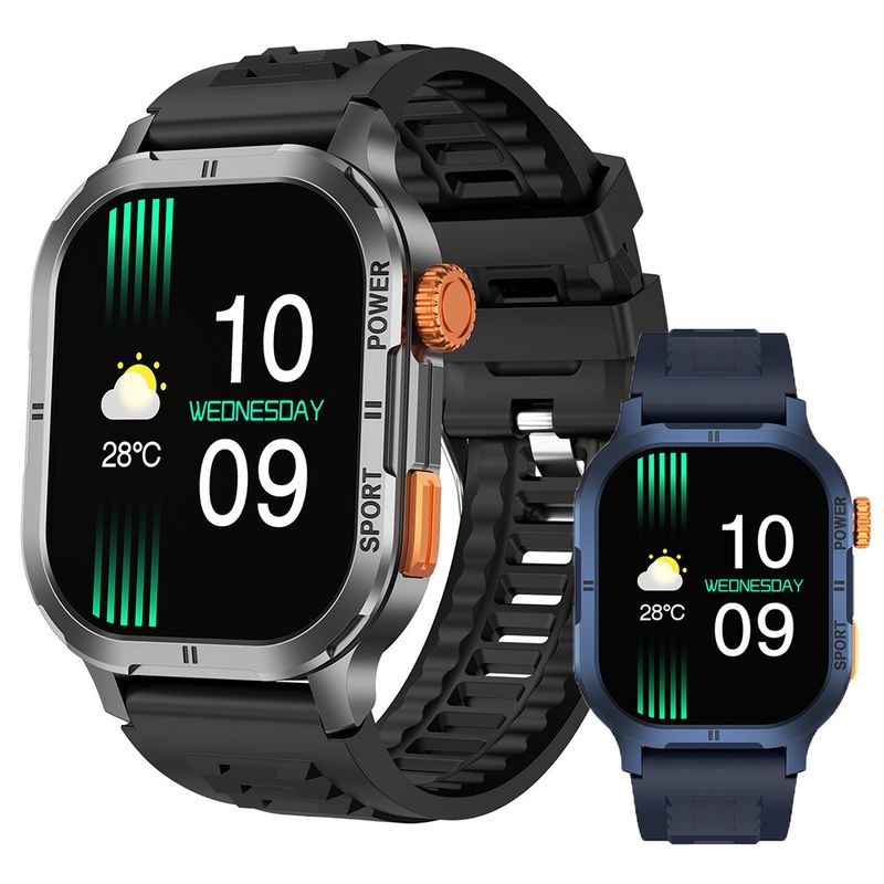 Orologio intelligente M63 con chiamate Bluetooth, monitoraggio della frequenza cardiaca e dell'ossigeno nel sangue, IP68 impermeabile per sport all'aria aperta_voghion.com