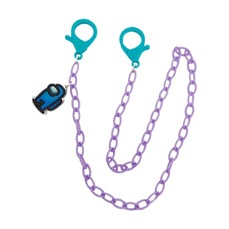 Korean Version Acrylic Children's Space Werewolf Mask Color-Block Neck Strap Glasses Chain Anti-Lost Lanyard_voghion.com
