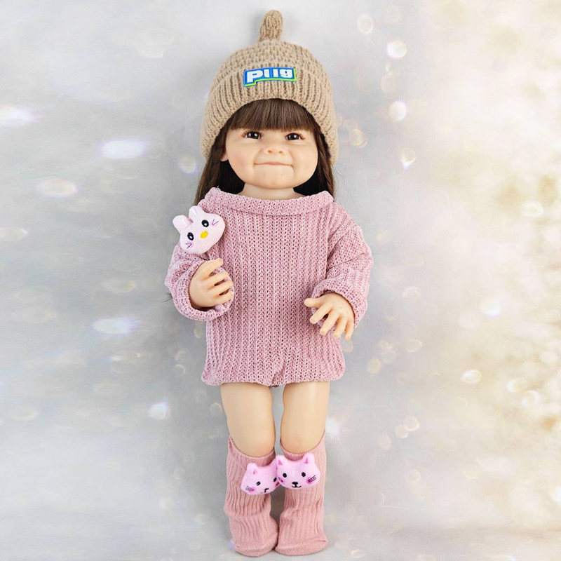 55 cm Wiedergeburtspuppe Baby Weiches Plastik Mädchen Spielzeug Prinzessin Geschenk Wechselbare, Badespielzeug Begleiterpuppe_voghion.com