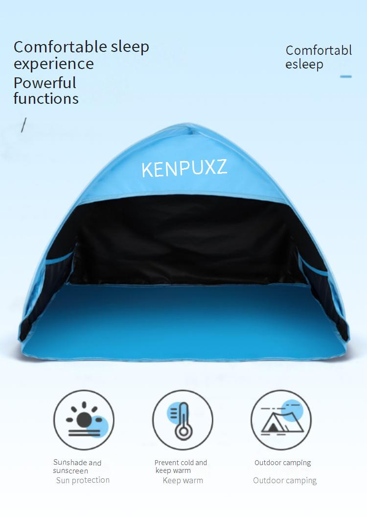 Tenda da campeggio oscurante - Riparo antivento e insonorizzato rivestito in argento per dormire all'aperto con protezione solare_voghion.com