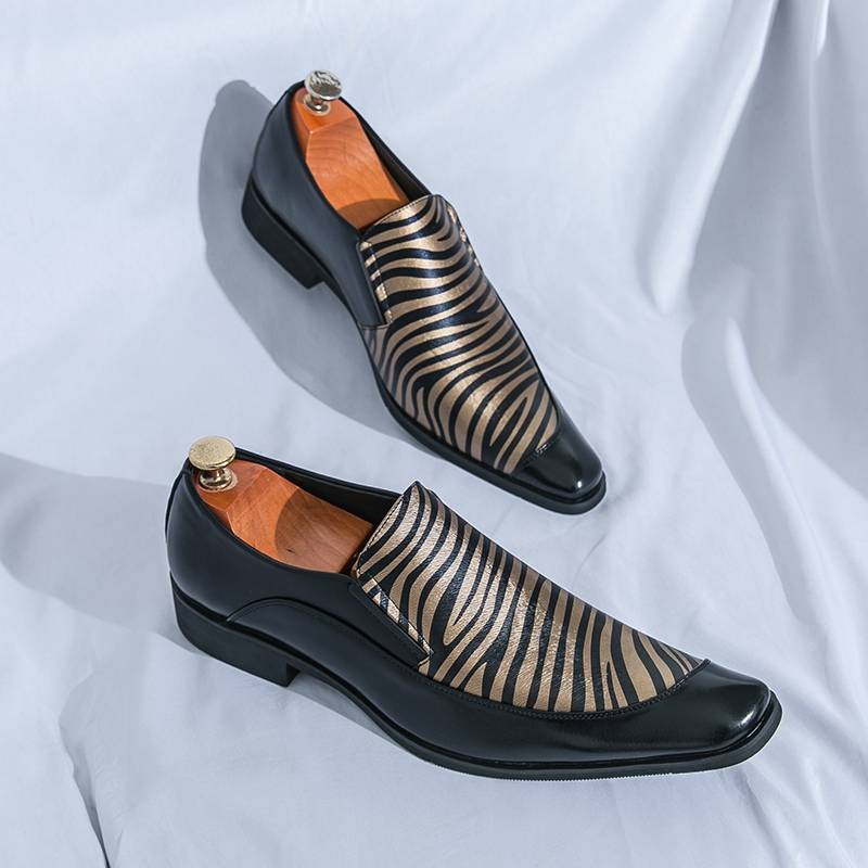 Scarpe da uomo in pelle taglie forti 46 Codice 2025 Scarpe casual formali per parrucchieri Suola in poliammide Superficie in gomma_voghion.com
