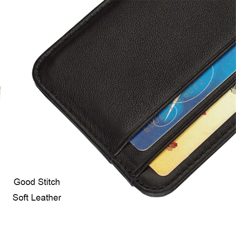 Mini porta-cartões ultrafino de pele de carneiro, couro macio, leve, porta-cartões bancários, pequena bolsa para moedas, couro genuíno, criativa, simples, para cartões_voghion.com