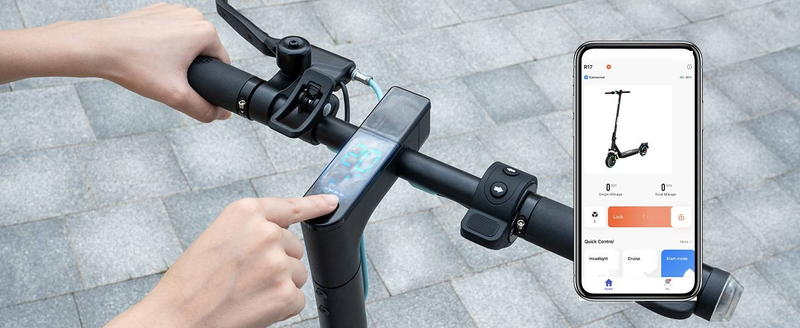 RCB R17 Commuting Electric Scooter, Folding Electric Scooter,8.5-inch, 350 W, 36V 7.8Ah,App, Double Brake And Shock Absorber_voghion.com