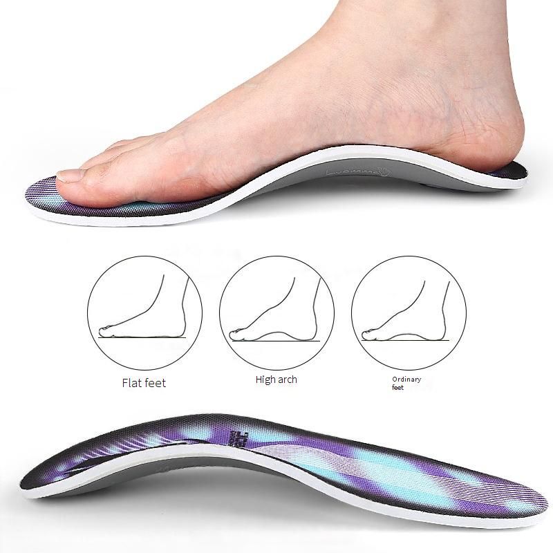 Orthopädische EVA-Schuheinlagen für Plattfüße, Überpronation und X-Bein-Haltung – Unisex-Kissen zur Unterstützung des Fußgewölbes für Sport und Alltag (Lila, S/M/L)_voghion.com