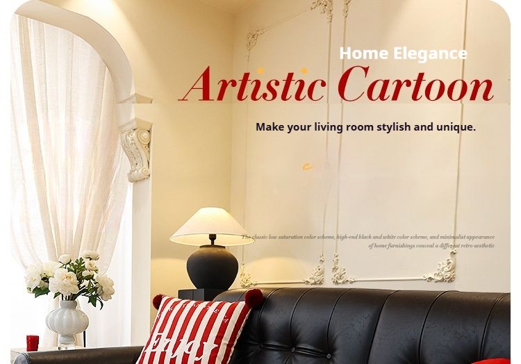 Chenille Geometric Cat Sofa Cushion Cover – Non-Slip Cartoon Print For Sectional Sofas (Stripes & Playful Animals, Red/Brown Options)_voghion.com