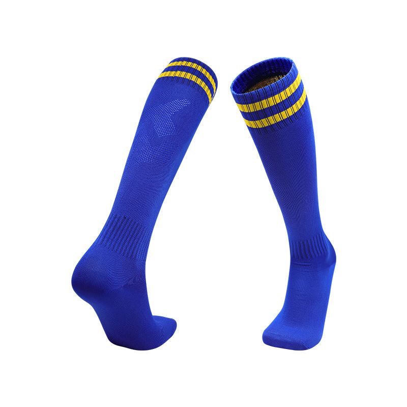 2025e Summer Thin Two-Bar Soccer High Striped Sports Long Tube Breathable Sweat-Absorbing Training Socks_voghion.com