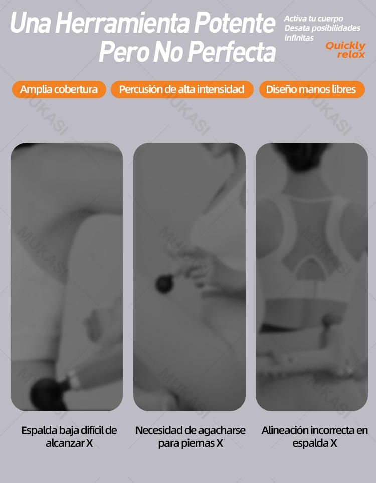 Fascial Massage Gun With Extendable Handle Elbow, Automase For Upper/Lower Deep Muscle Relief Relationship To Relieve_voghion.com