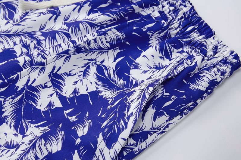 Men's Clothing Floral Short Sleeved Shirt Suits Summer Two Piece Suits_voghion.com