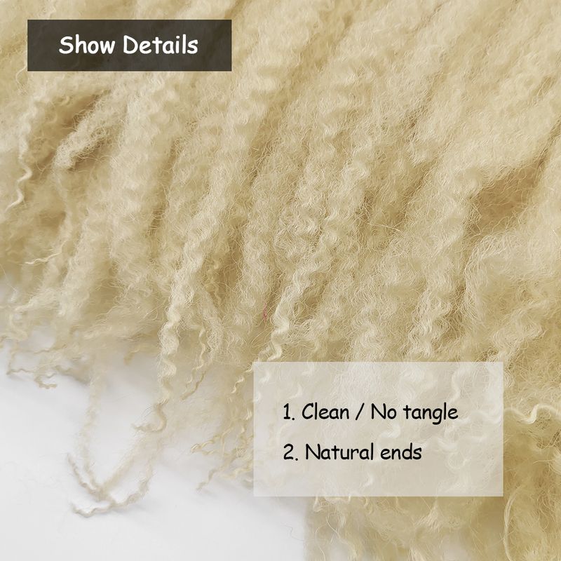 Marley Twist Braiding Hair 18 Inch Marley Twist Hair Twist Hair Afro Kinky Curly Crochet Hair Synthetic Marley Hair Extensions_voghion.com