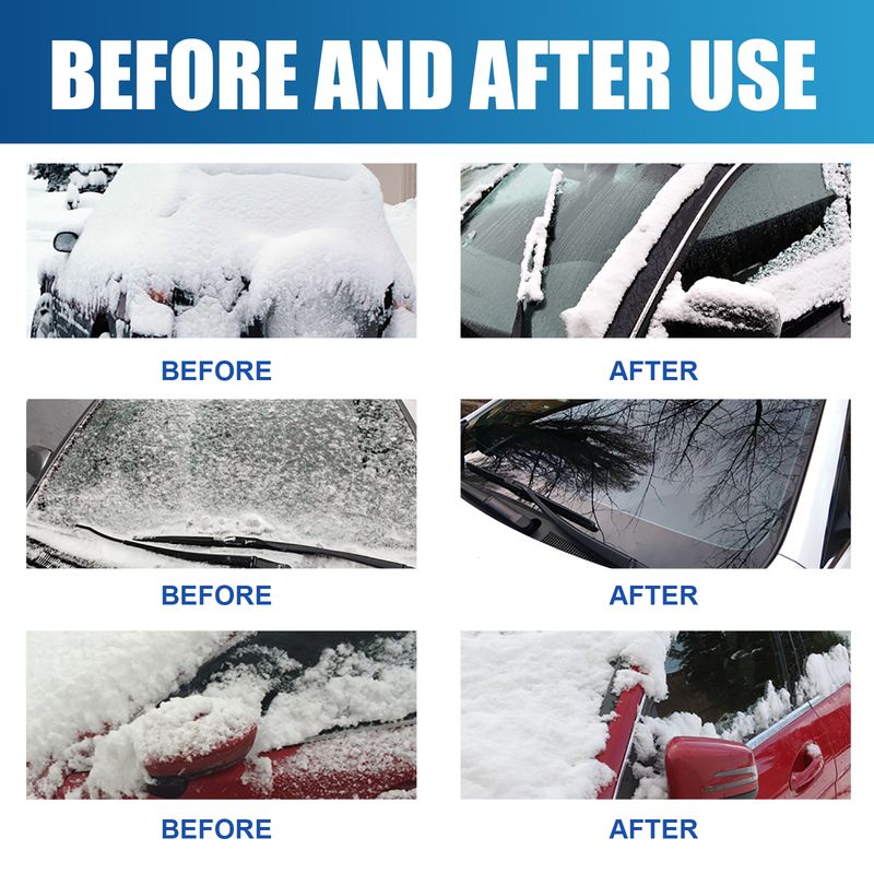 Rayhong Deicing Agent, Winter Car Glass Fast Melting Snow Remover Front Windshield Snow Repellent_voghion.com