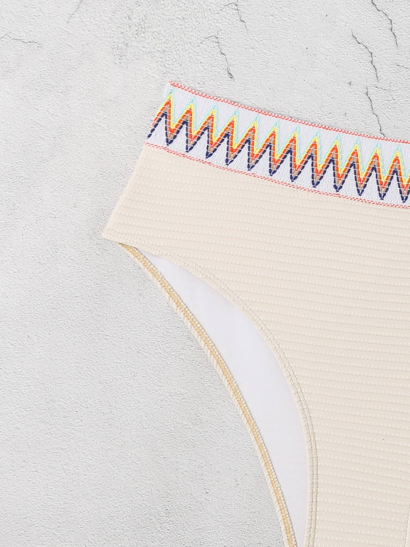 Minimalistischer und modischer geteilter Badeanzug in großer Größe für Damen_voghion.com