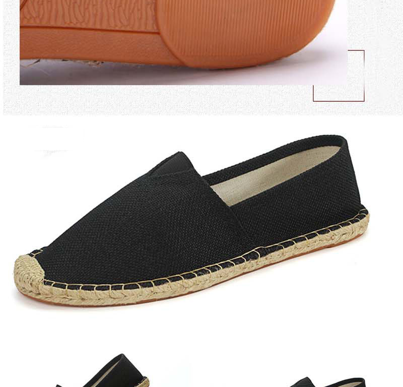 Herrenschuhe Leinenschuhe Gewebte Stoffschuhe Faule Schlupfschuhe Fischerschuhe Gewebte Freizeitschuhe aus Segeltuch in großer Größe für Herren und Damen_voghion.com