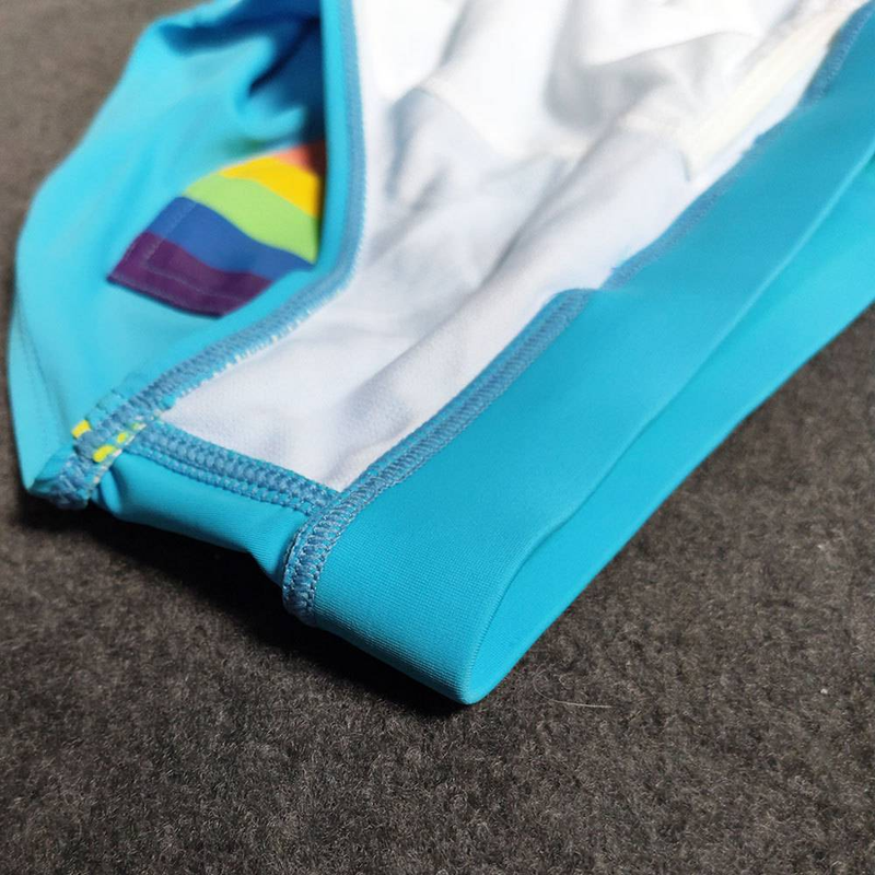 Men's Fashionable Color-striped Element Triangular Sexy Swimming Trunks, Simple And Sexy Bikini Swimsuit_voghion.com