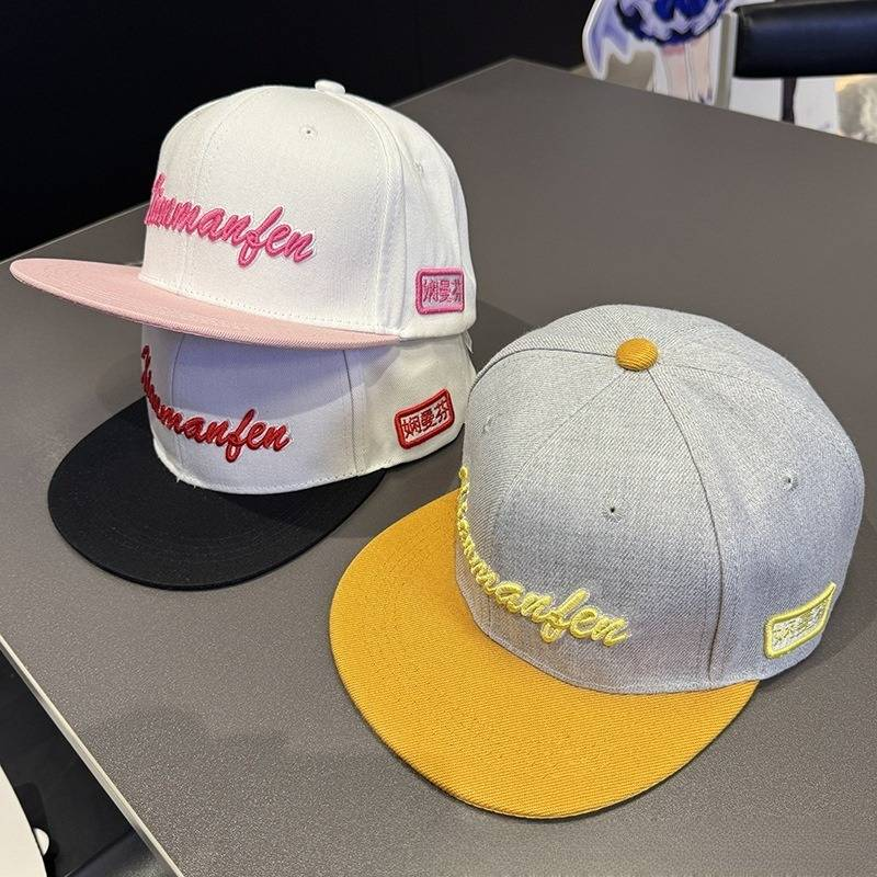 Cappellino da baseball da uomo, cappello hip-hop, piccola circonferenza della testa, berretto da baseball da uomo, cappello a tesa piatta primaverile e autunnale, cappello dritto da studente universitario da strada_voghion.com