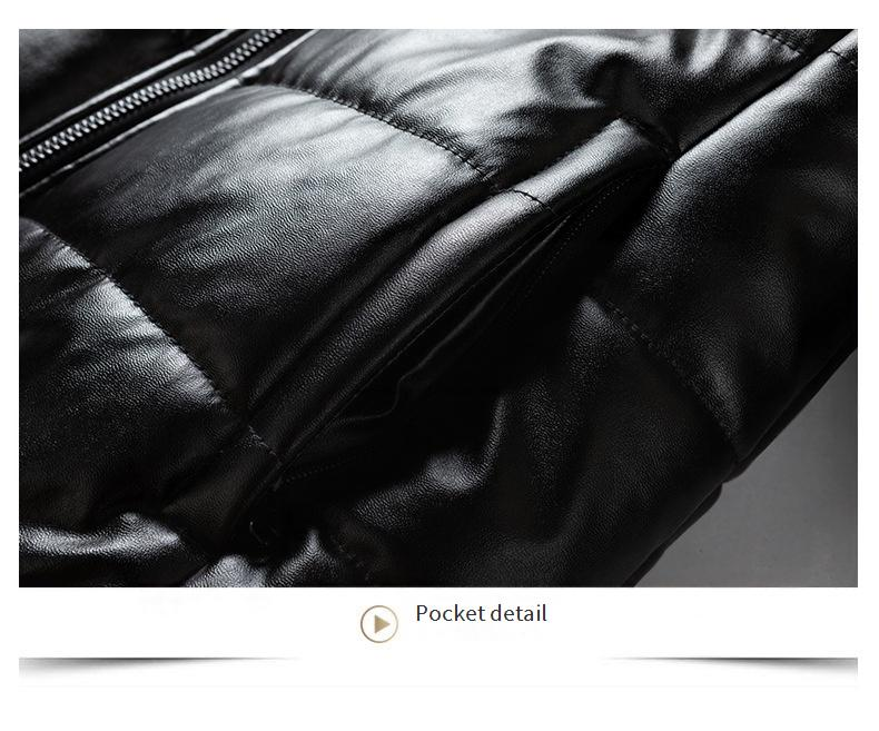 Men's Faux Leather Biker Jacket – Sherpa-Lined Winter Coat With Zippered Cuffs (M-5XL, Slim Fit, Anti-Scratch PU, Retro Motorcycle Style)_voghion.com