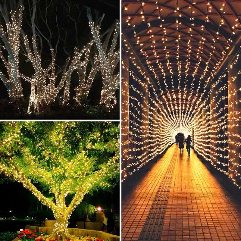 24V/220V LED String Lights With 8 Lighting Modes - Waterproof Outdoor Decorative Lights For Garden, Party, Christmas_voghion.com
