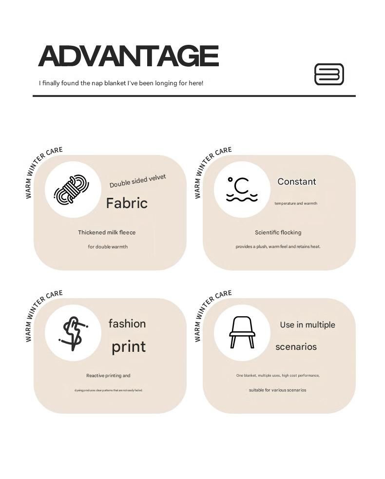 All-Season Coral Fleece Lap Blanket – Lightweight Air-Conditioning Cover For Office, Travel & Camping, Machine-Washable Gift_voghion.com