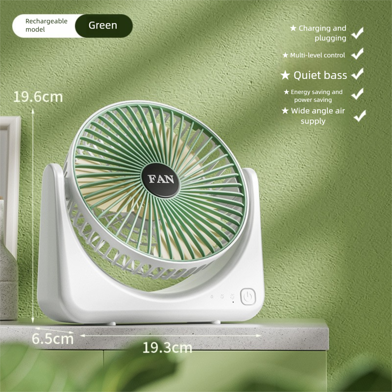 Ventilatore da scrivania regolabile USB - Multi-angolo Semplice Alta Potenza del vento Concentrata per la casa_voghion.com