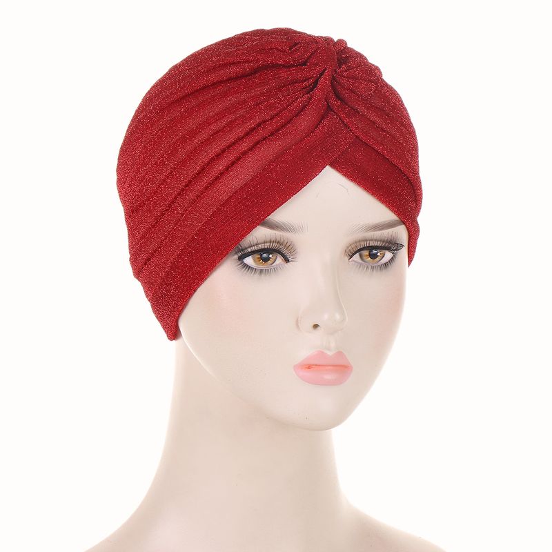 Muslimský turban, indický klobouk, zářivý hedvábný klobouk, pouliční móda_voghion.com