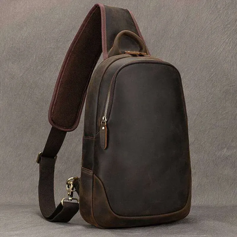 Designer Luufan Herren Brust Echtes Leder Schulter Messenger Männliche Sling Bags Reise Day Pack Tablet Design Crossbody_voghion.com