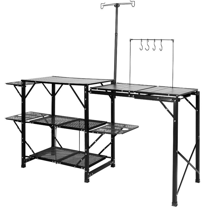 Table Side 3 Cook Camping Portable Kitchen Folding Aluminum Tables Bag With Onepiece A S Camping Long Carrying Table Station 2_voghion.com