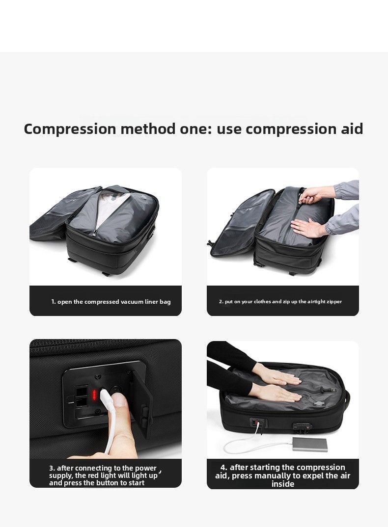 Cross-border New Product One-click Vacuum Compression Business Casual Computer Bag Men's High-end Travel Backpack_voghion.com