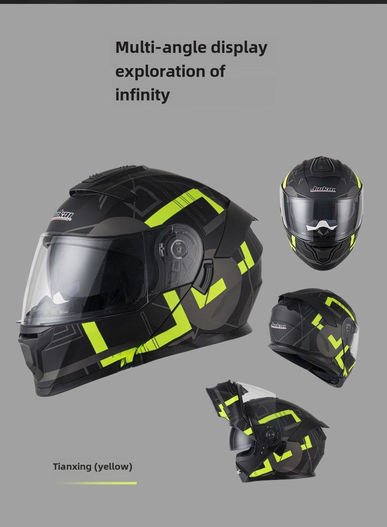 Jiekai 3C zertifizéierten Motorradhelm mat Ausstellungshelm fir Männer a Fraen, Vollhelm mat Bluetooth, Perséinlechkeet, Four Seasons, Motorrad mat groussem Schwanz, national_voghion.com