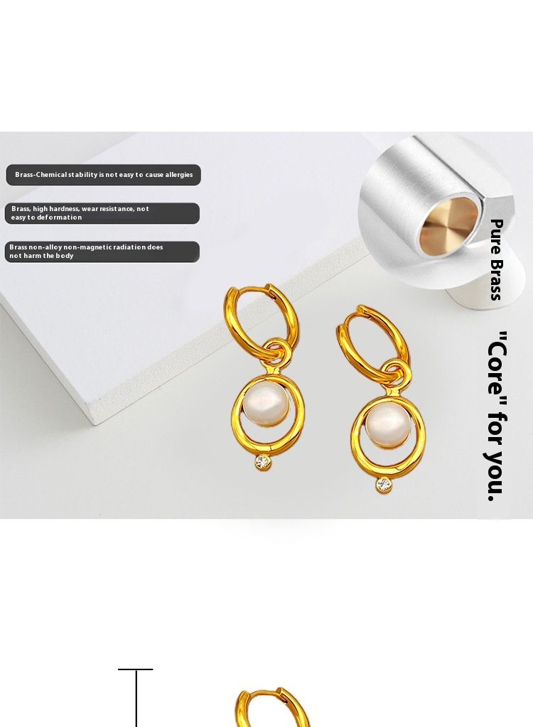 Süßwasserperlenohrringe mit Nischendesign, exquisitem Temperament und Ohrschmuck_voghion.com