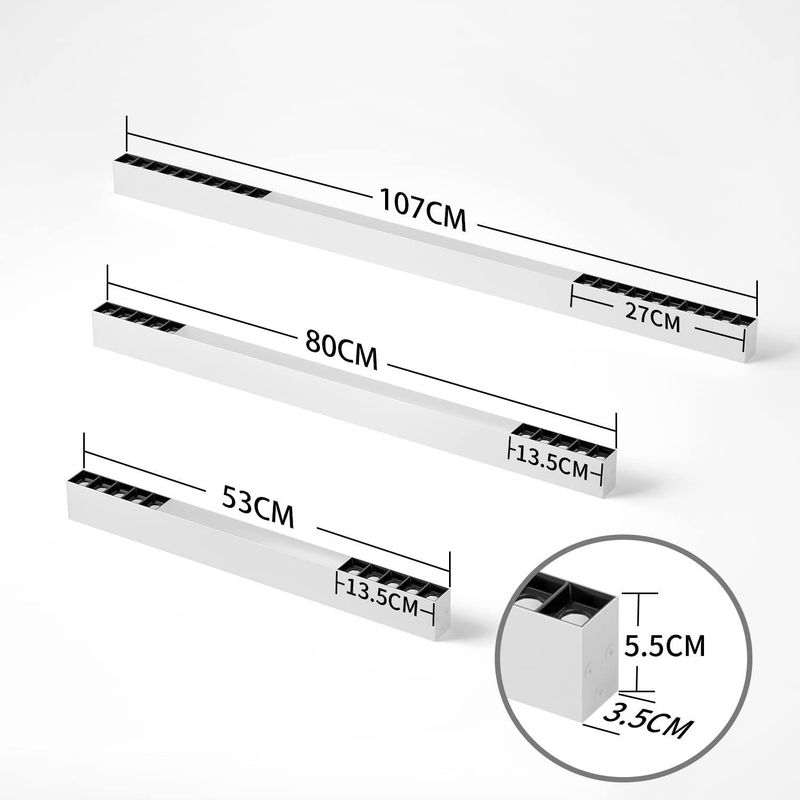 Glitzerlife Deckenlampe LED Deckenleuchte Schlafzimmer - Moderne 107CM Wohnzimmerlampe 32W Lang Küchenlampe Dimmbar Mit Fernbedienung Büro Deckenbeleuchtung Panel_voghion.com