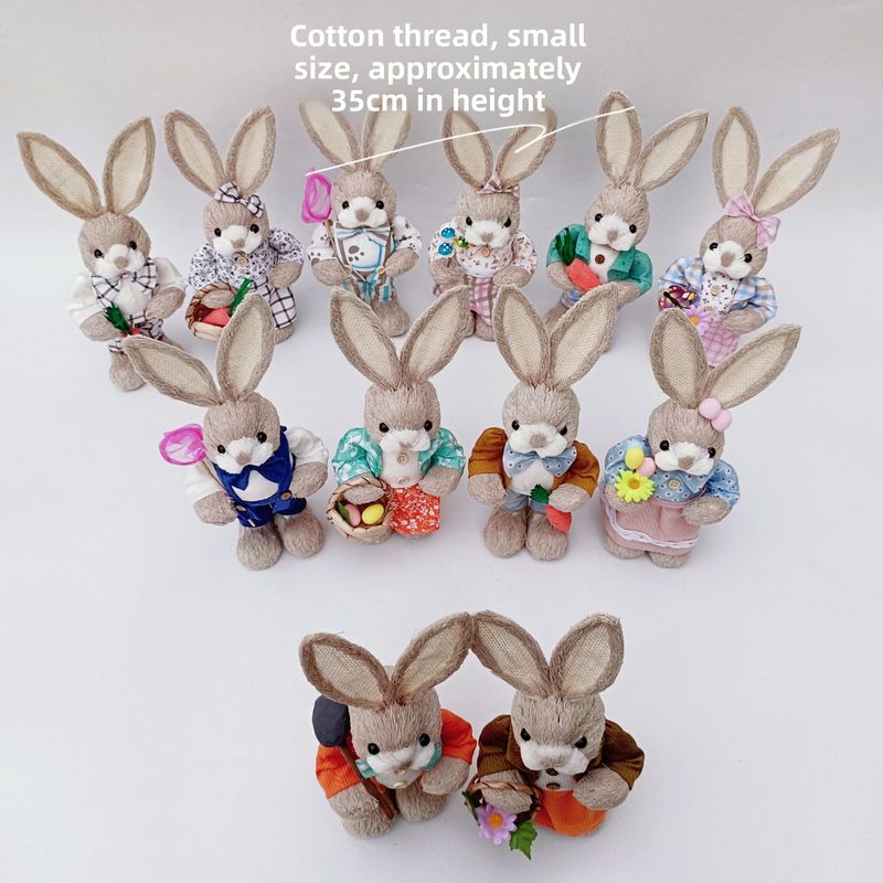 Direkt vom Hersteller: 35 cm kleiner, handgefertigter, immaterieller Weihnachtsschmuck in Form eines Hasen aus Schilfrohr mit Motiv aus der Landschaftslandschaft._voghion.com