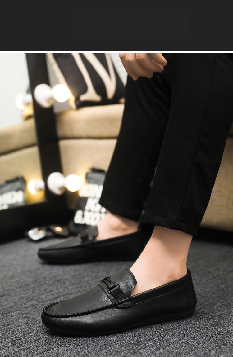 Meeste Loafers Nahast kingad Meestele Vabaajajalatsid Mokassiinid Hingavad tossud Meeste Sõidujalatsid Comfort Flats_voghion.com
