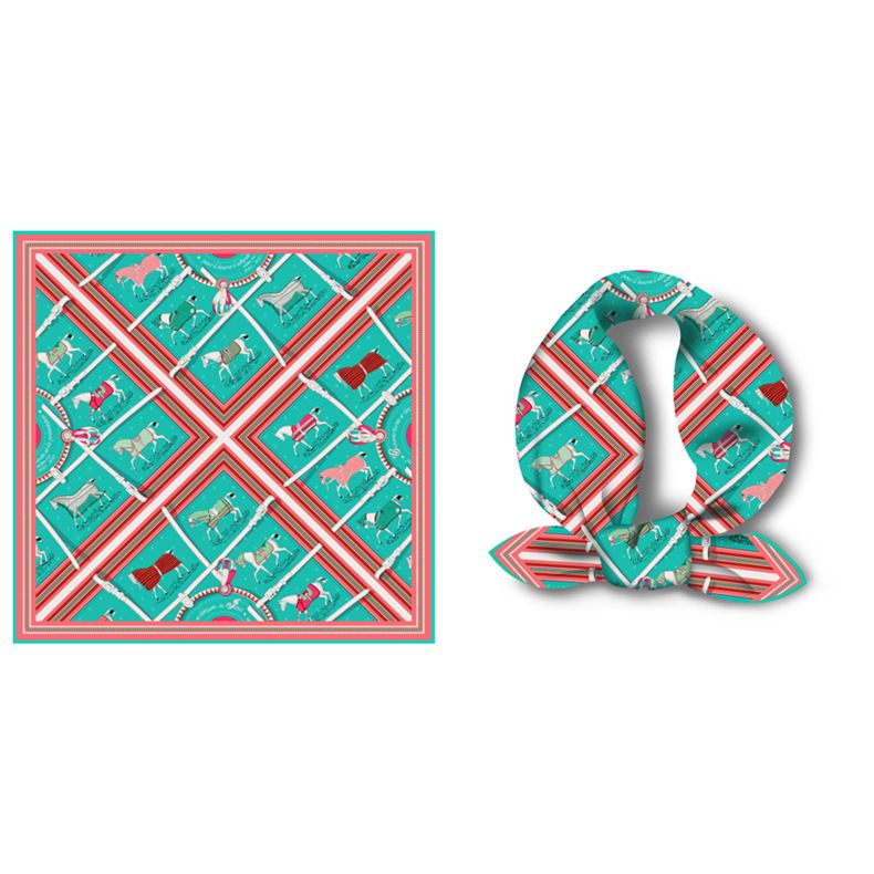 Small Square Women's 53cm Printed Spring/Summer New Professional Scarf, Mother's Day Gift Scarf_voghion.com