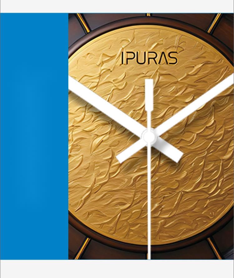 Yipula 7242 Reloj de pared redondo creativo de lujo con luz americana para sala de estar y hogar, moderno y silencioso, de cuarzo_voghion.com