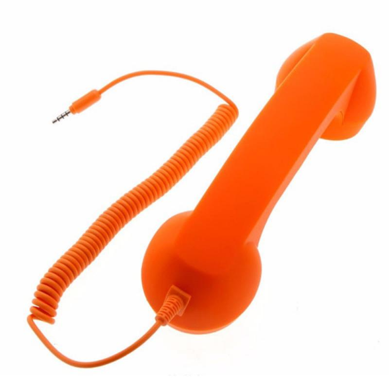 Mobile retro Phone Style Microphone Speaker Handle Headset Handset Universal Type_voghion.com